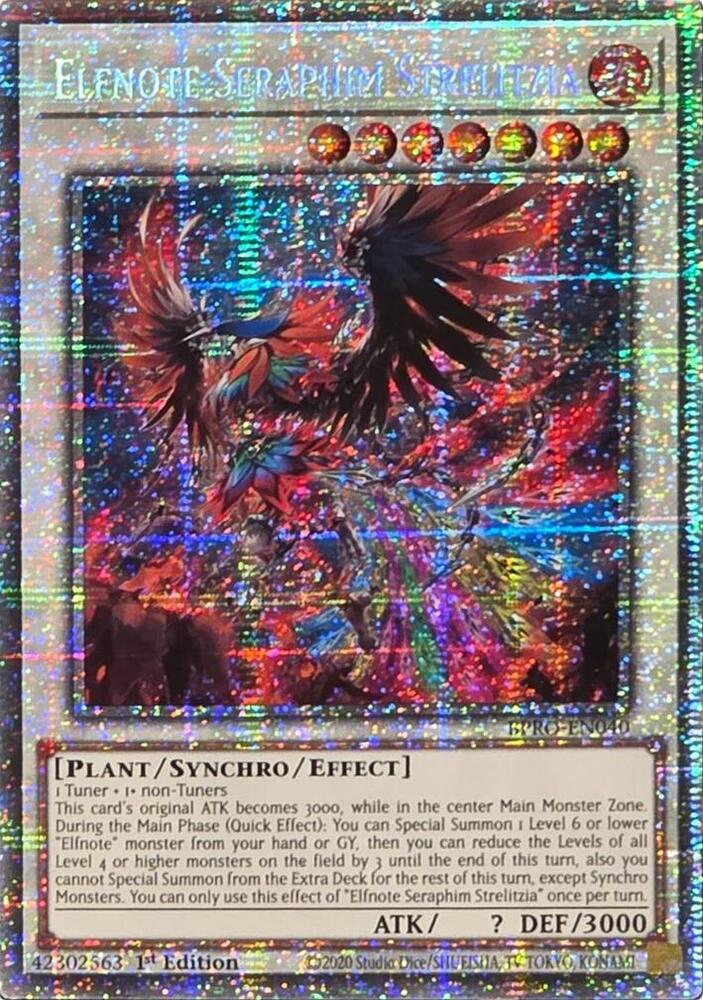 Elfnote Seraphim Strelitzia (Starlight Rare) BPRO-EN040 card from Burst Protocol