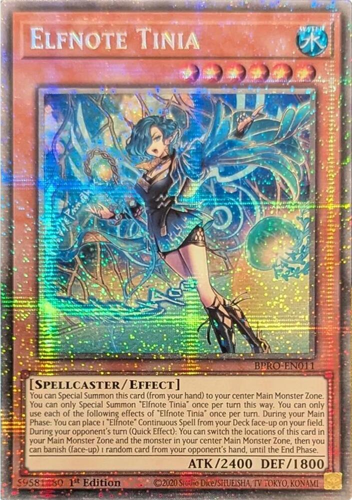 Elfnote Tinia (Starlight Rare) BPRO-EN011 card from Burst Protocol