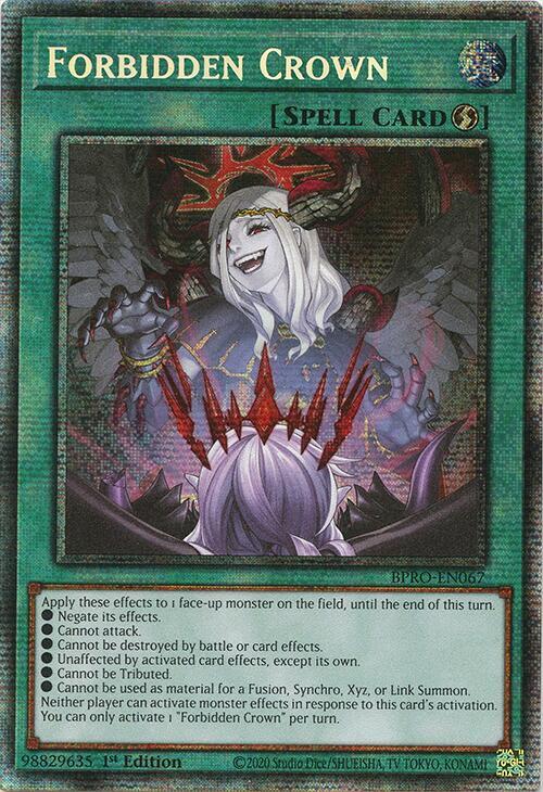 Forbidden Crown (Starlight Rare) BPRO-EN067 card from Burst Protocol