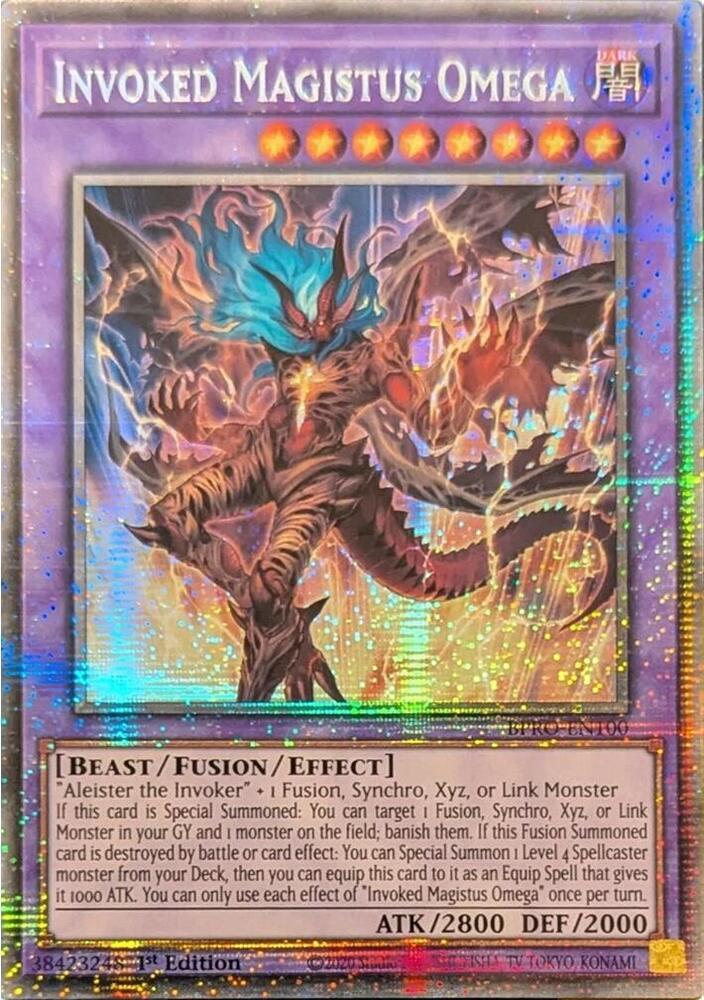 Invoked Magistus Omega (Starlight Rare) BPRO-EN100 card from Burst Protocol