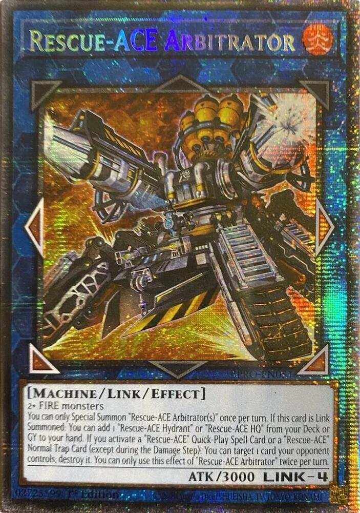 Rescue-ACE Arbitrator (Starlight Rare) BPRO-EN051 card from Burst Protocol