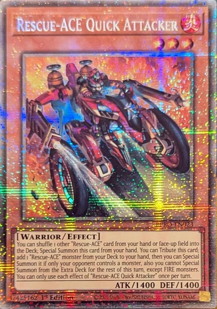 Rescue-ACE Quick Attacker (Starlight Rare) BPRO-EN023 card from Burst Protocol