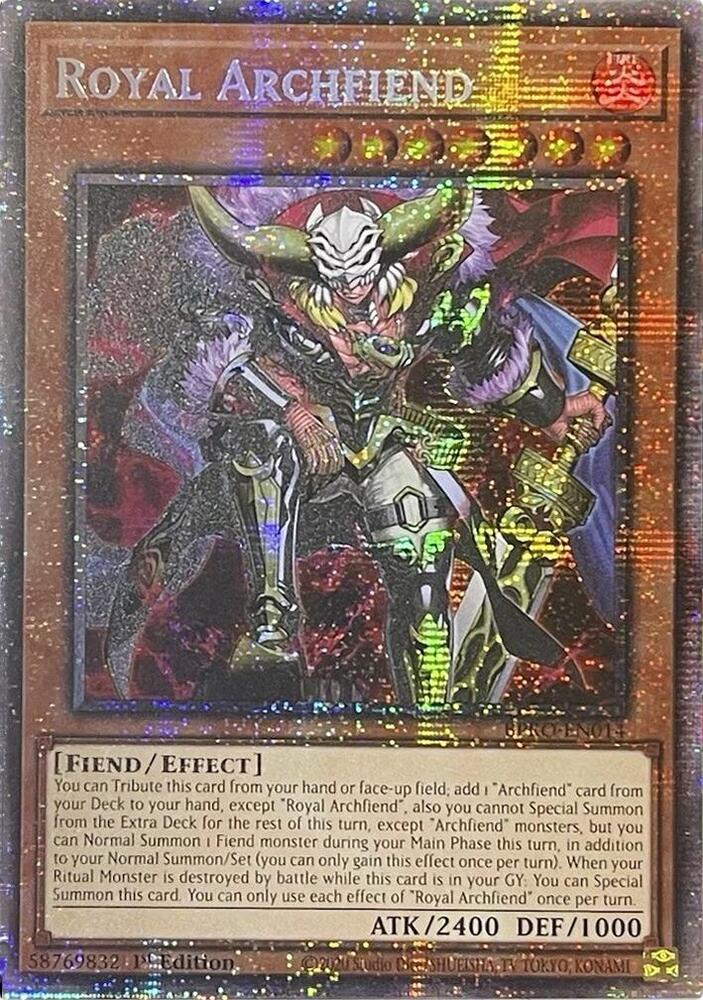 Royal Archfiend (Starlight Rare) BPRO-EN014 card from Burst Protocol