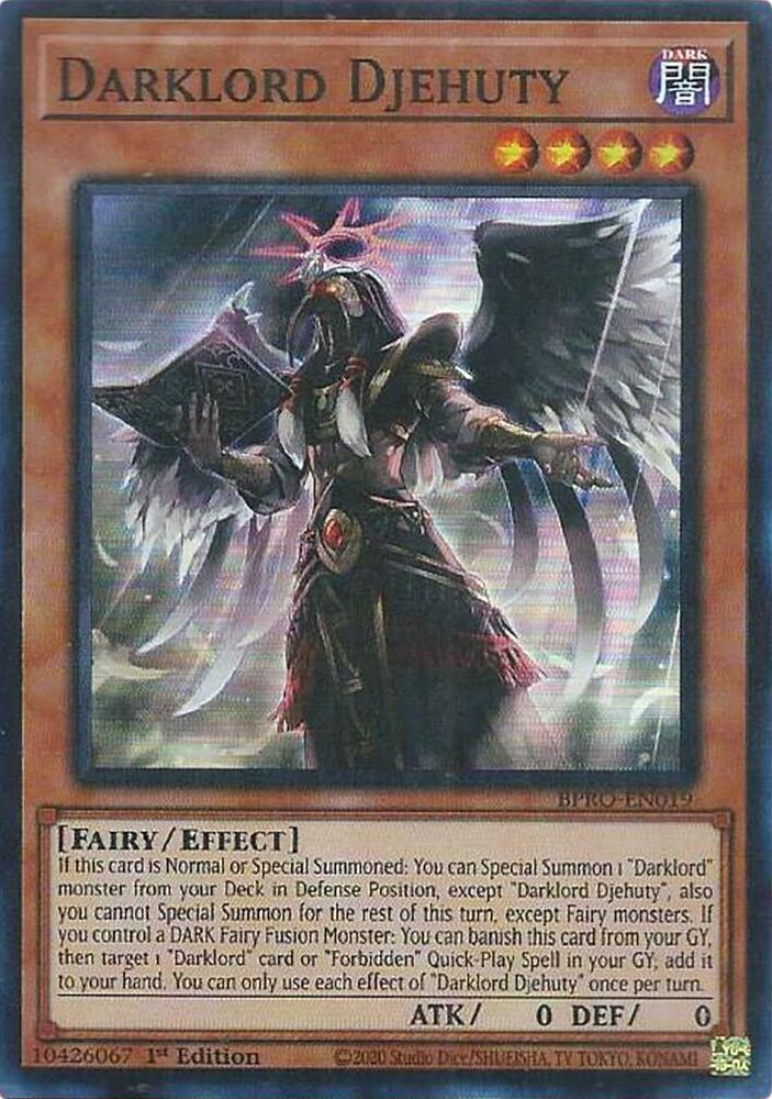 Darklord Djehuty BPRO-EN019 card from Burst Protocol
