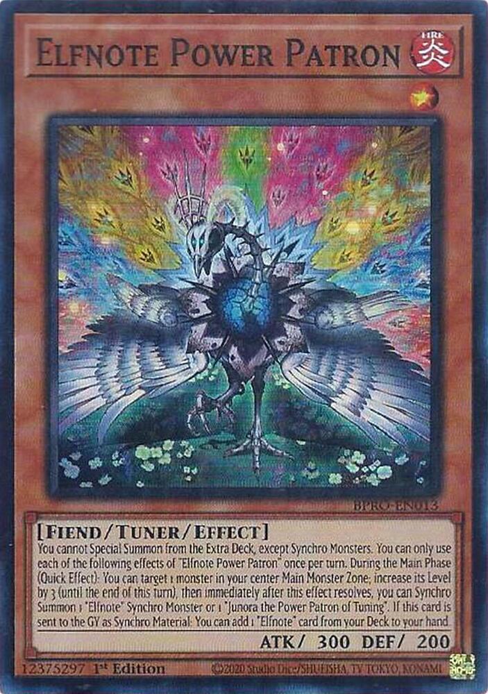 Elfnote Power Patron BPRO-EN013 card from Burst Protocol