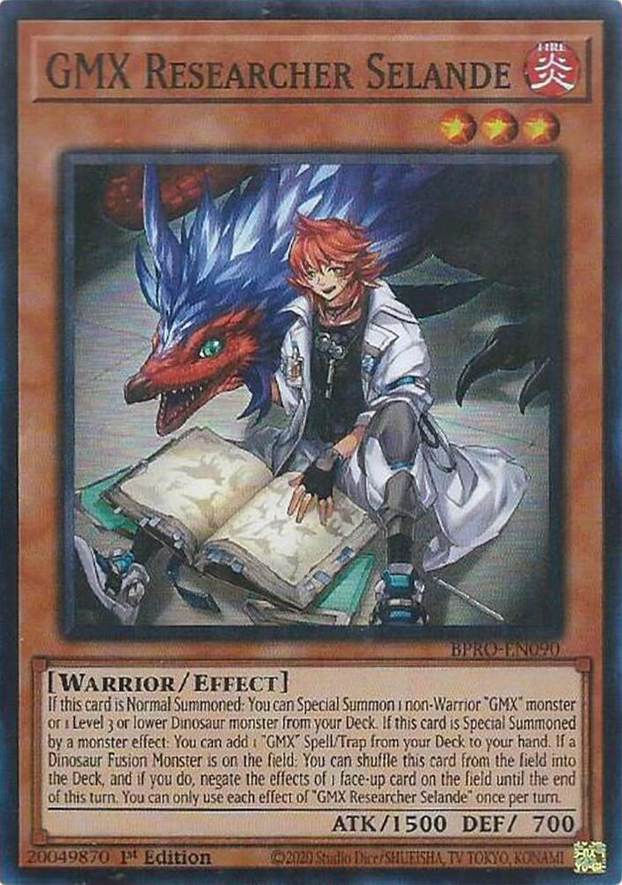 GMX Researcher Selande BPRO-EN090 card from Burst Protocol