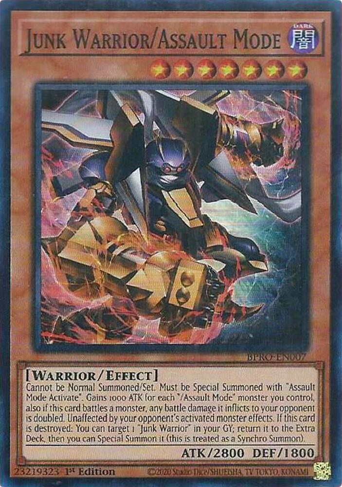 Junk Warrior/Assault Mode BPRO-EN007 card from Burst Protocol