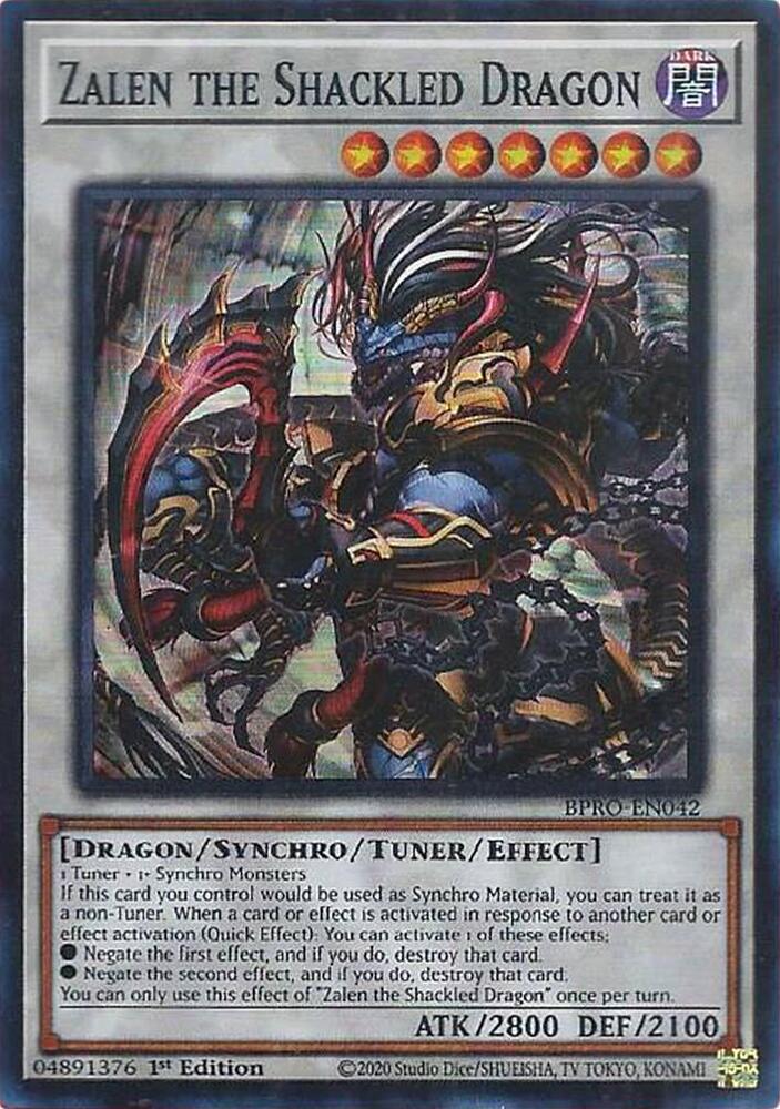 Zalen the Shackled Dragon BPRO-EN042 card from Burst Protocol