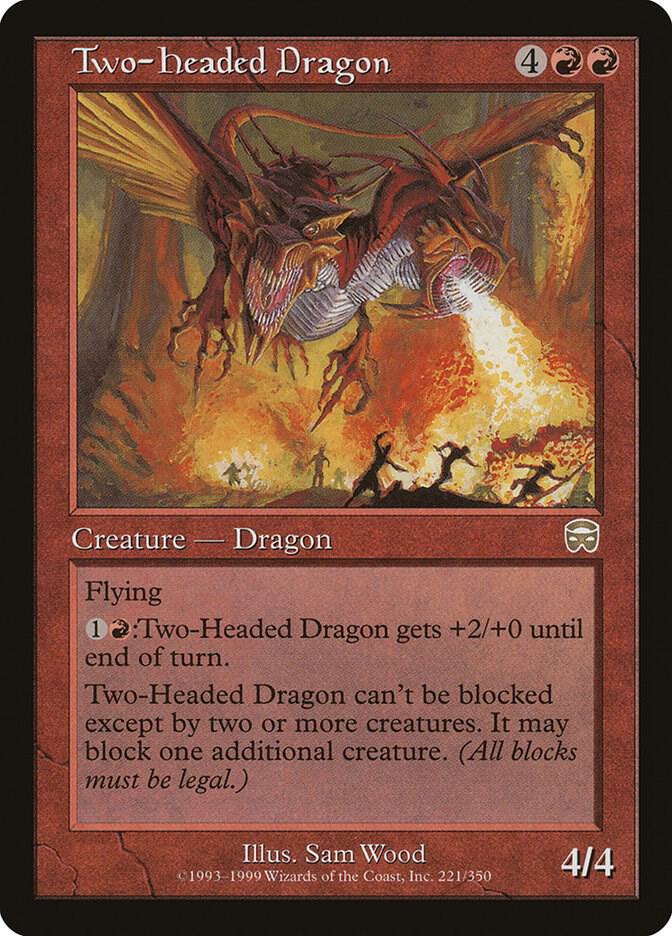 Two-Headed Dragon 221 card from Mercadian Masques