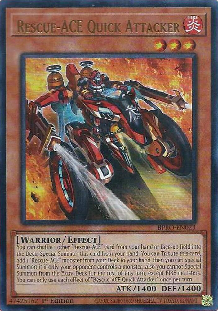 Rescue-ACE Quick Attacker BPRO-EN023 card from Burst Protocol