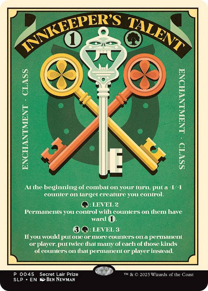 Innkeeper's Talent 45 card from Secret Lair Showdown