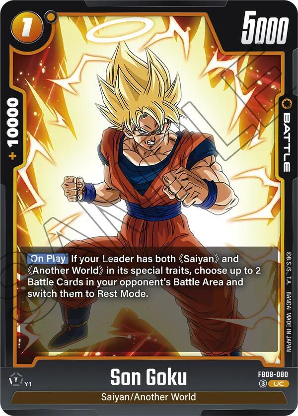 Son Goku FB09-080 card from Dual Evolution