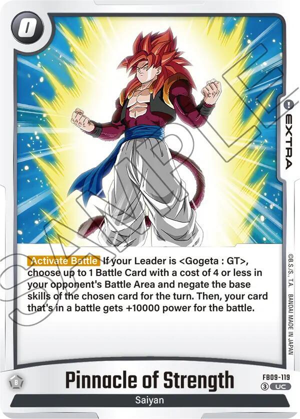 Pinnacle of Strength FB09-119 card from Dual Evolution