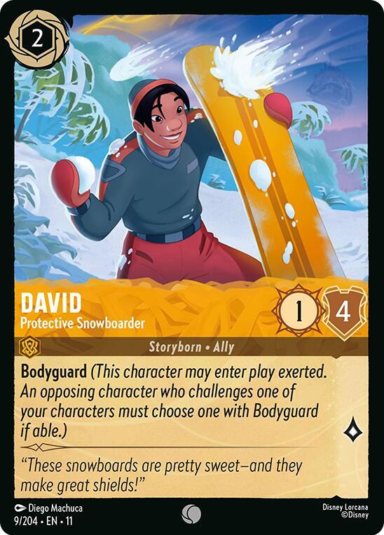 David - Protective Snowboarder 9/204 card from Winterspell