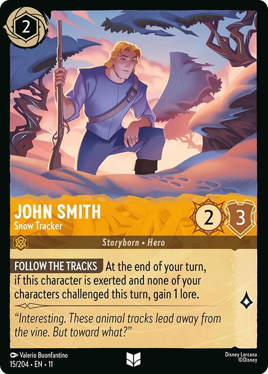 John Smith - Snow Tracker 15/204 card from Winterspell