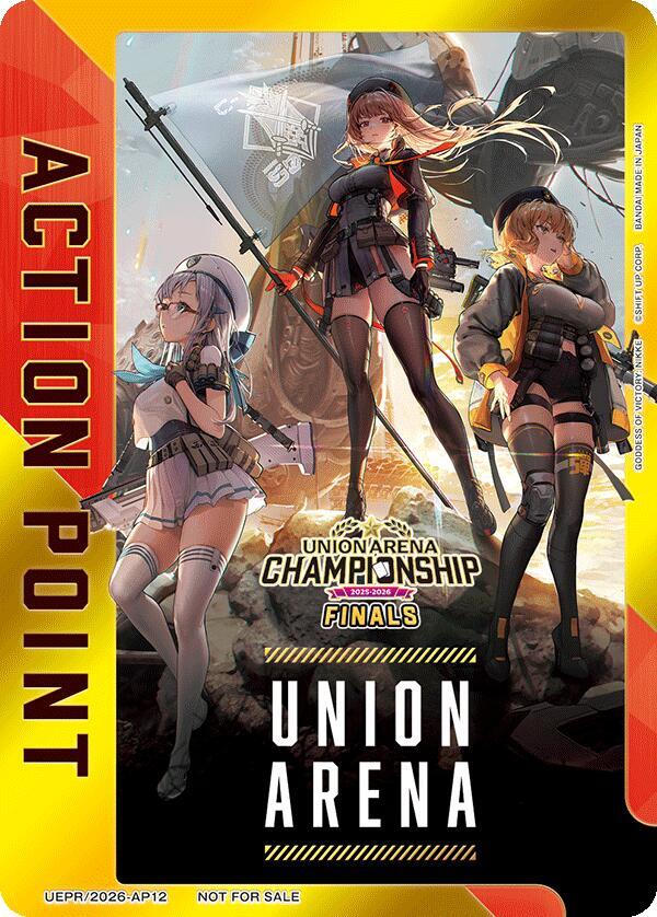 Action Point Card (AP12) (25-26 Finals) UEPR/2026-AP12 card from Union Arena Promotion Cards