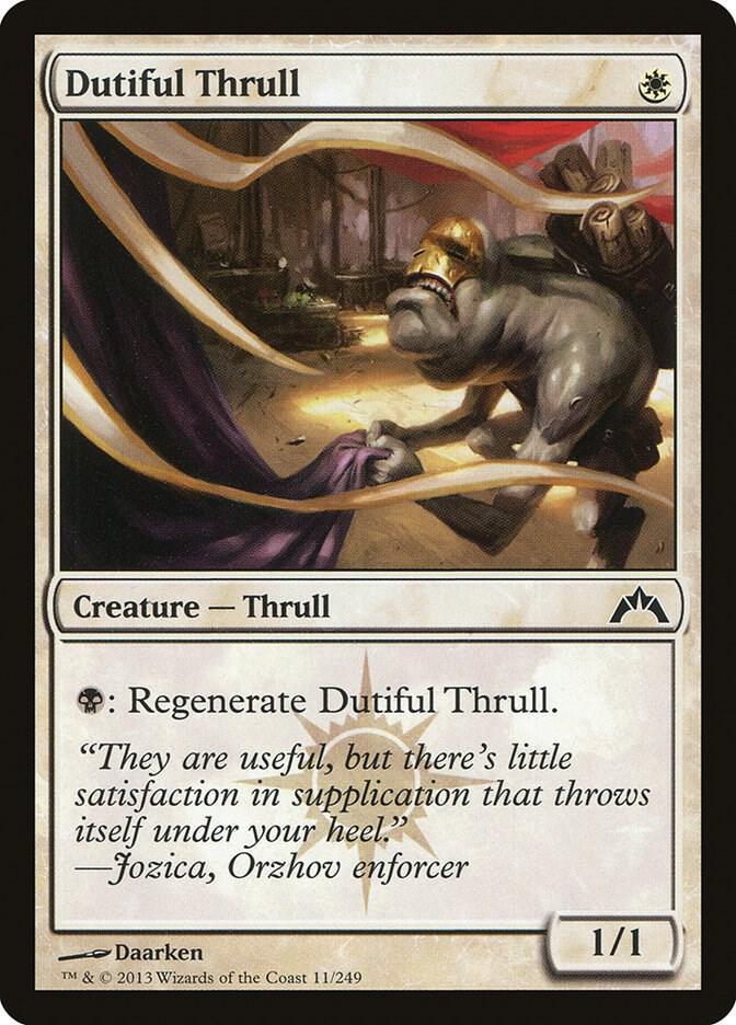 Dutiful Thrull 11 card from Gatecrash