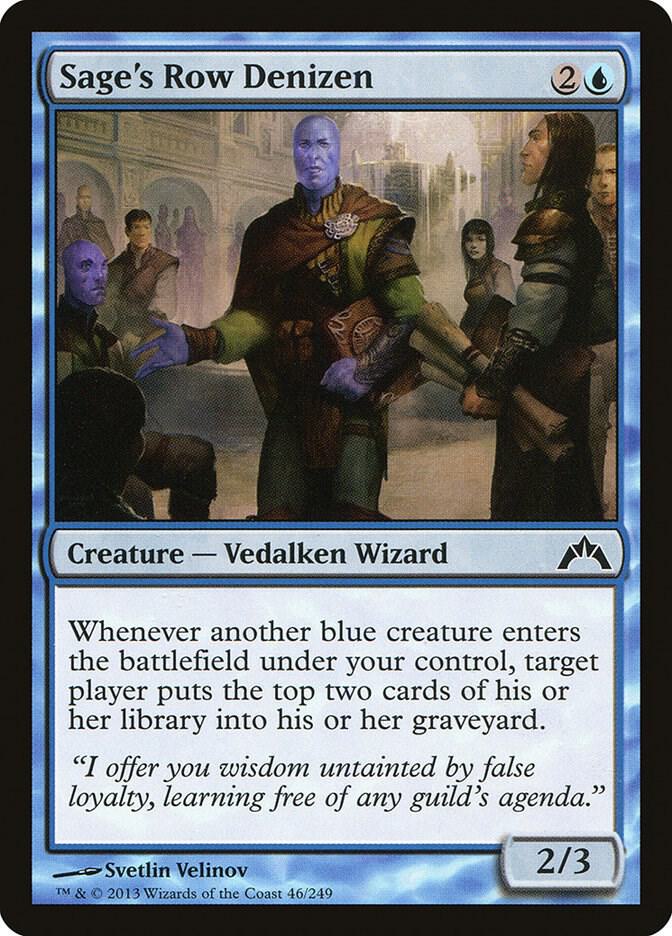 Sage's Row Denizen 46 card from Gatecrash