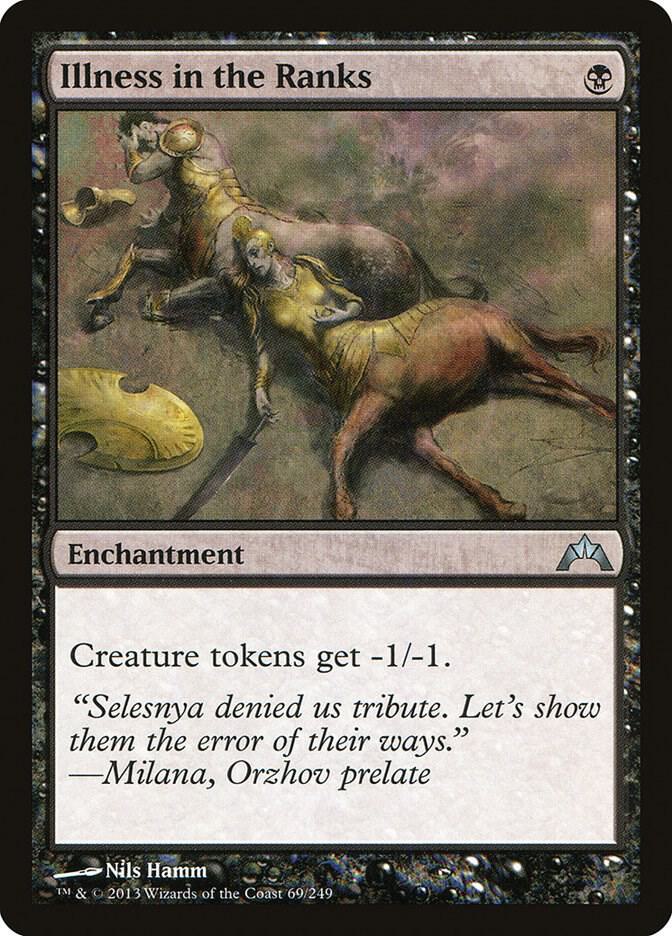Illness in the Ranks 69 card from Gatecrash