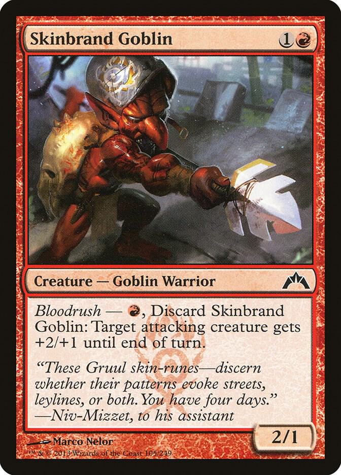 Skinbrand Goblin 105 card from Gatecrash