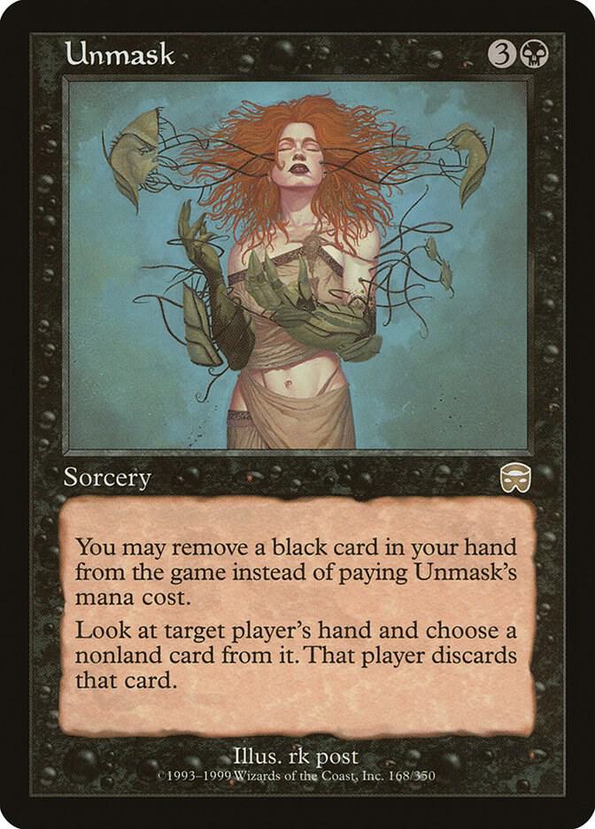Unmask 168 card from Mercadian Masques