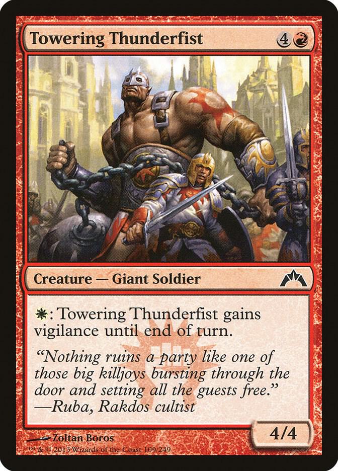 Towering Thunderfist 109 card from Gatecrash