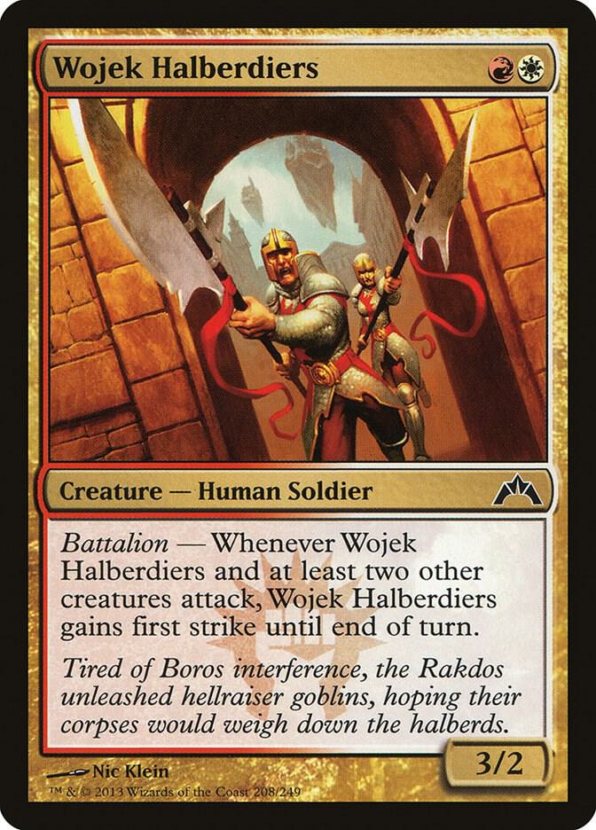 Wojek Halberdiers 208 card from Gatecrash