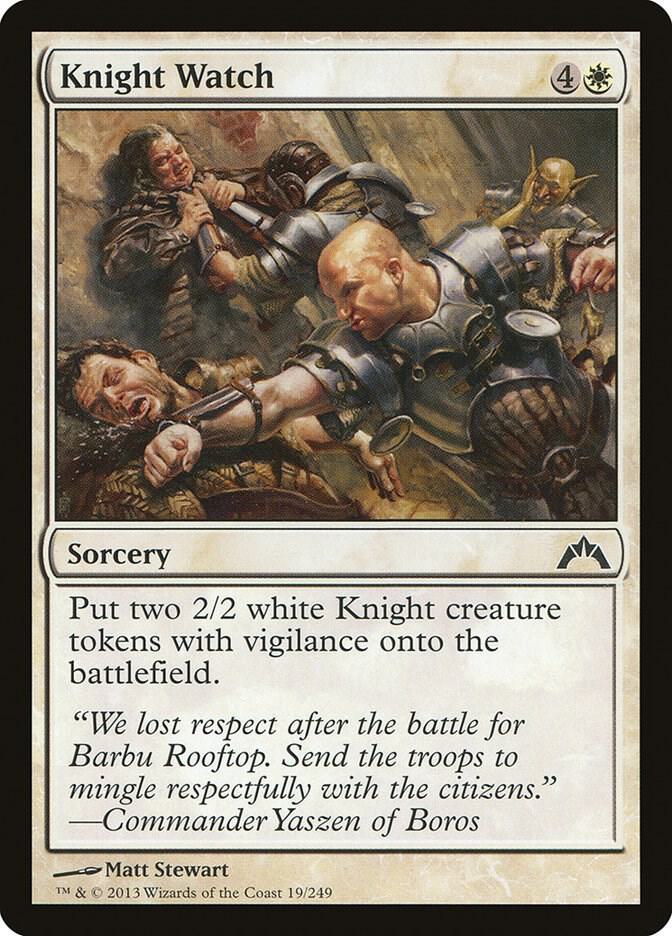 Knight Watch 19 card from Gatecrash