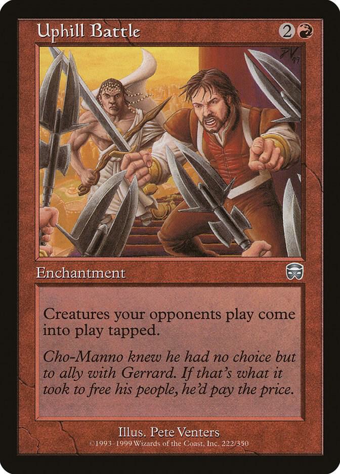 Uphill Battle 222 card from Mercadian Masques