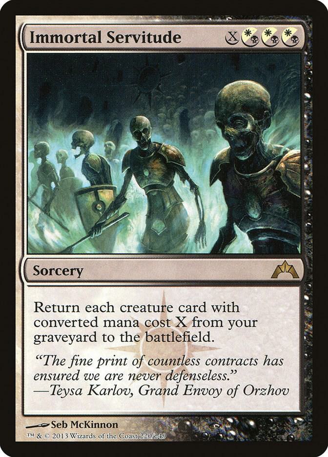 Immortal Servitude 220 card from Gatecrash