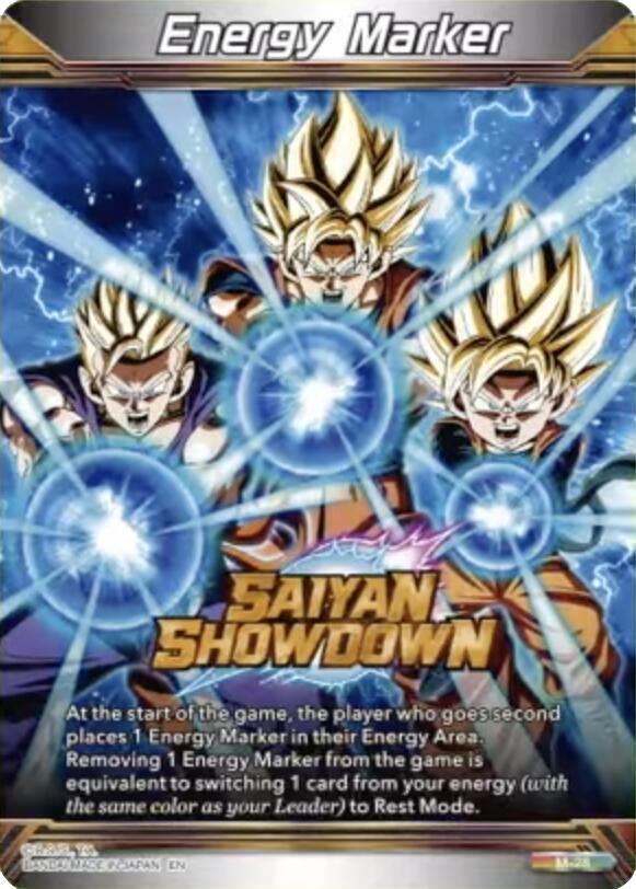 Energy Marker - Saiyan Showdown M-28 card from Fearsome Rivals