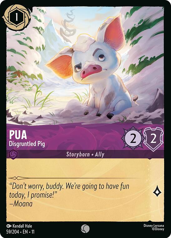 Pua - Disgruntled Pig 59/204 card from Winterspell