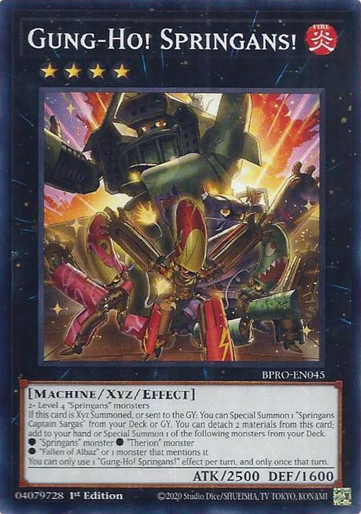 Gung-Ho! Springans! BPRO-EN045 card from Burst Protocol