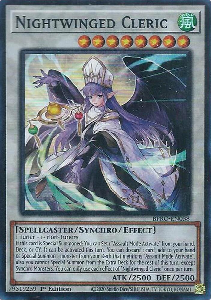 Nightwinged Cleric BPRO-EN038 card from Burst Protocol