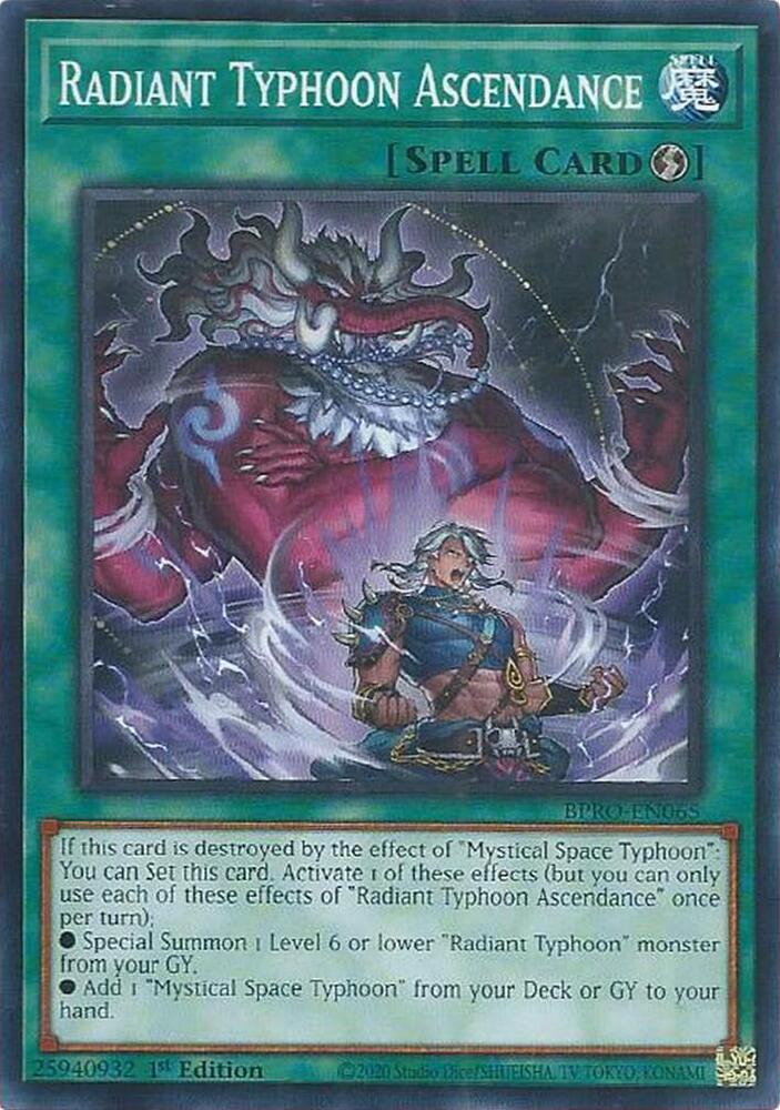 Radiant Typhoon Ascendance BPRO-EN065 card from Burst Protocol