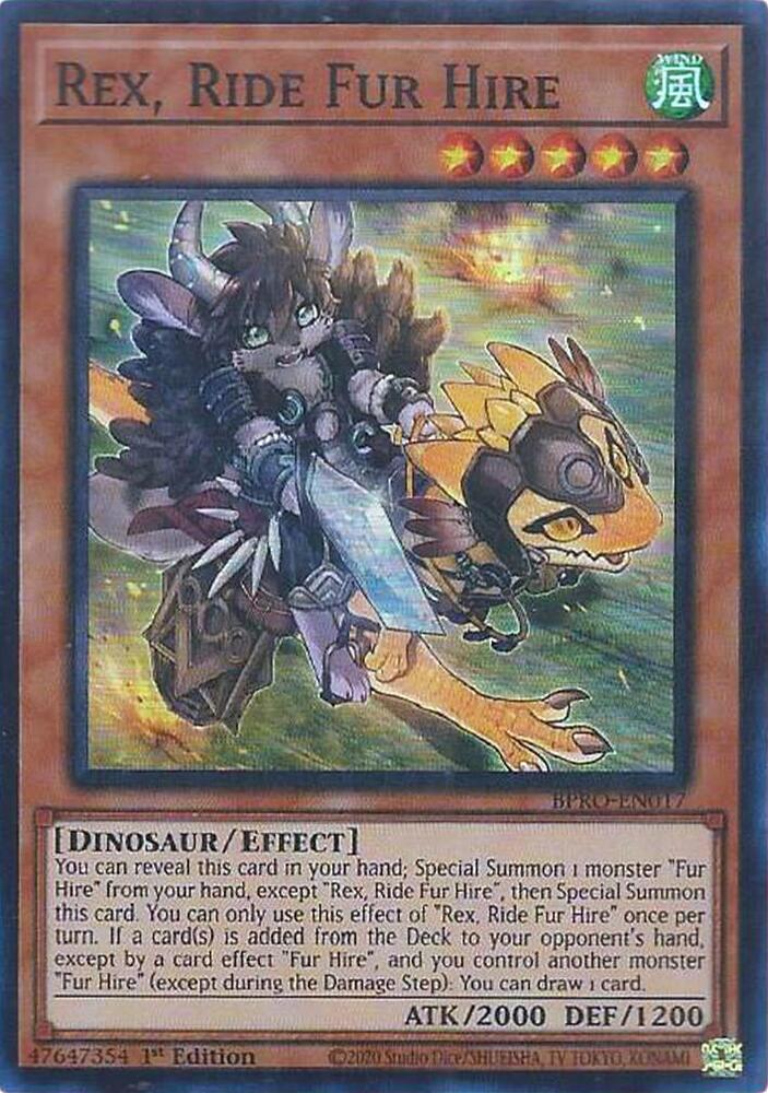 Rex, Ride Fur Hire BPRO-EN017 card from Burst Protocol