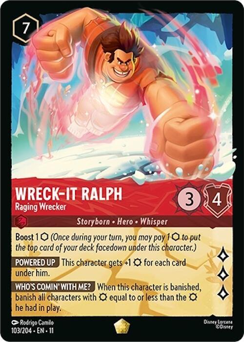 Wreck-It Ralph - Raging Wrecker 103/204 card from Winterspell