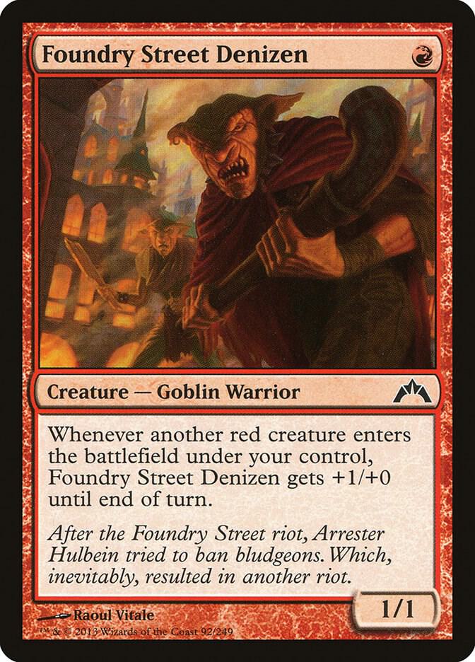 Foundry Street Denizen 92 card from Gatecrash