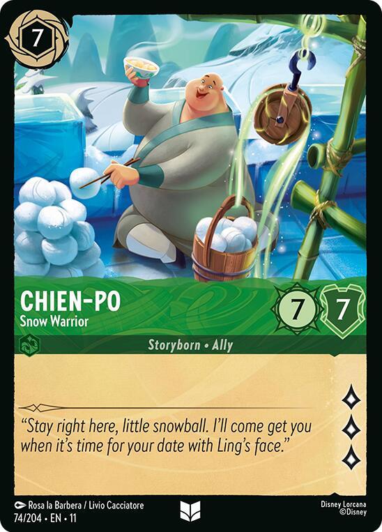Chien-Po  - Snow Warrior 74/204 card from Winterspell