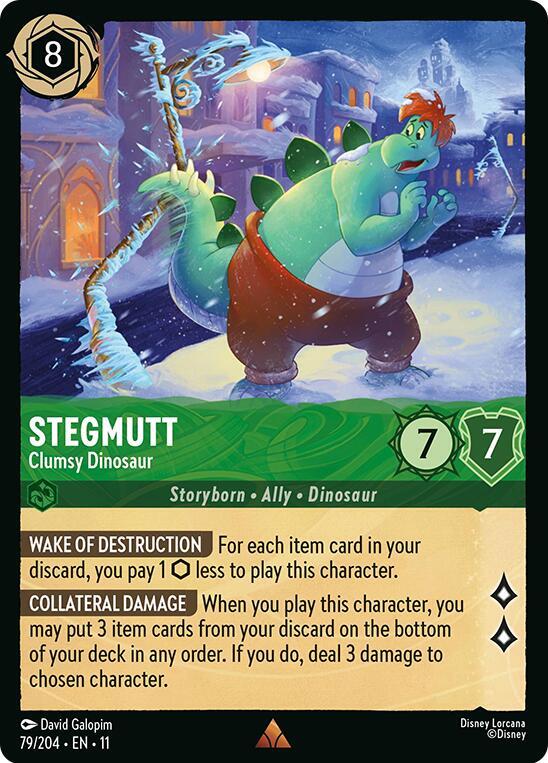 Stegmutt - Clumsy Dinosaur 79/204 card from Winterspell
