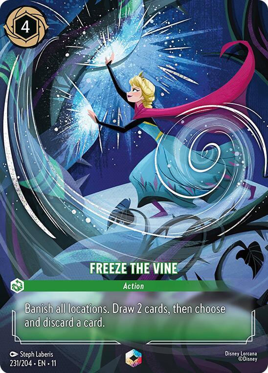 Freeze the Vine (Enchanted) 231/204 card from Winterspell