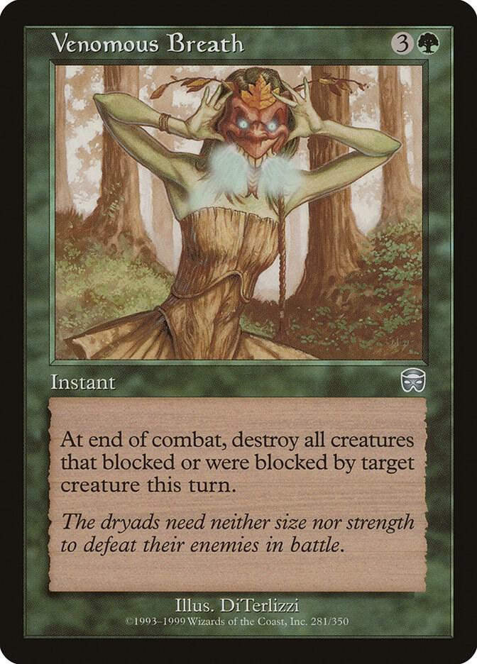 Venomous Breath 281 card from Mercadian Masques
