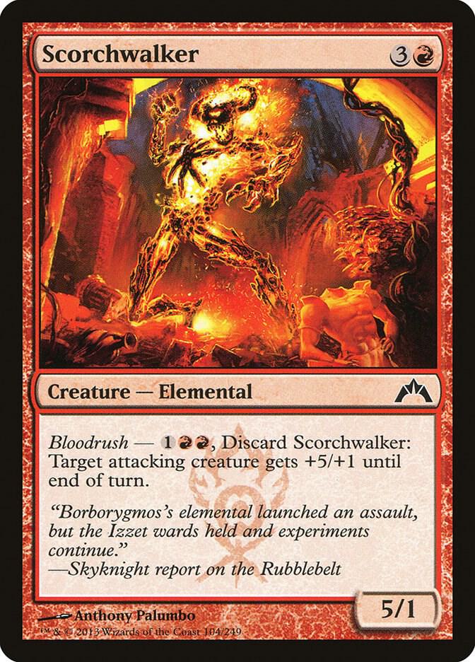 Scorchwalker 104 card from Gatecrash