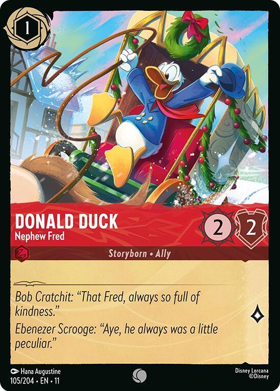 Donald Duck - Nephew Fred 105/204 card from Winterspell