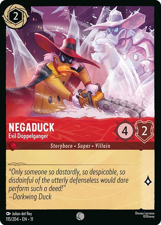 Negaduck - Evil Doppelganger 115/204 card from Winterspell