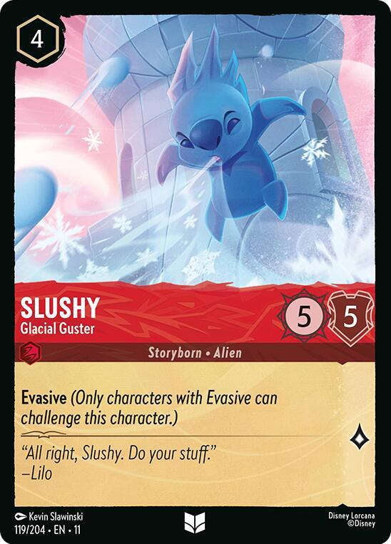 Slushy - Glacial Guster 119/204 card from Winterspell