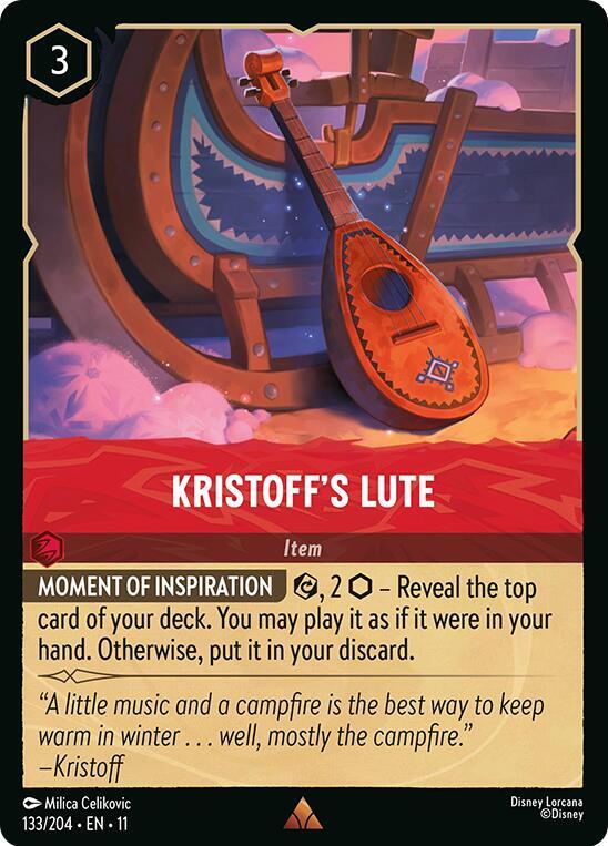 Kristoff's Lute 133/204 card from Winterspell