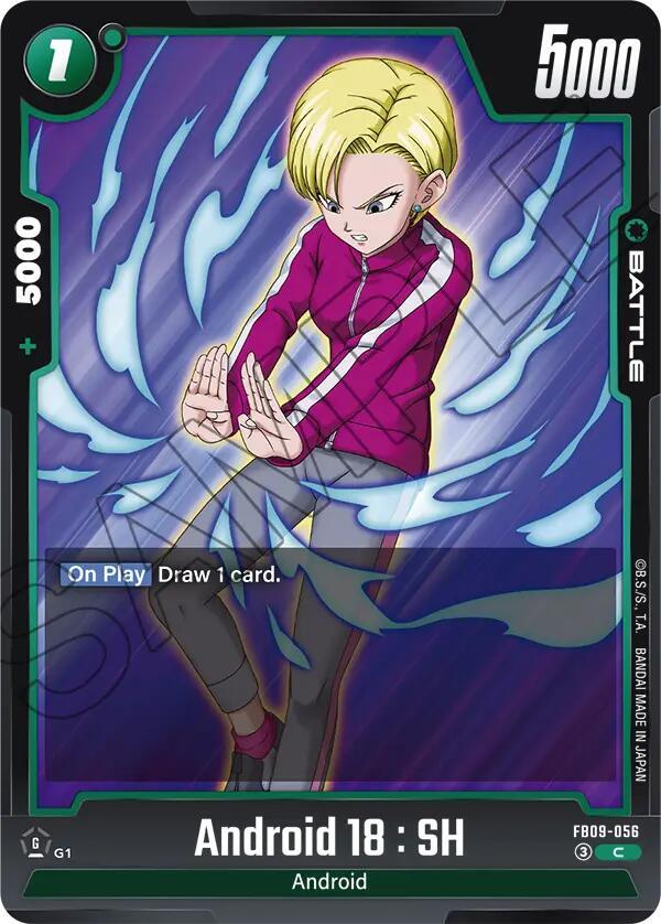 Android 18 : SH FB09-056 card from Dual Evolution