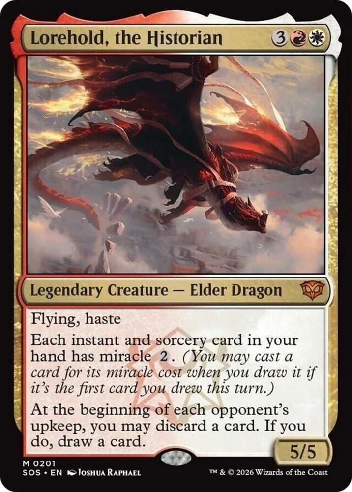 Lorehold, the Historian 201 card from Secrets of Strixhaven