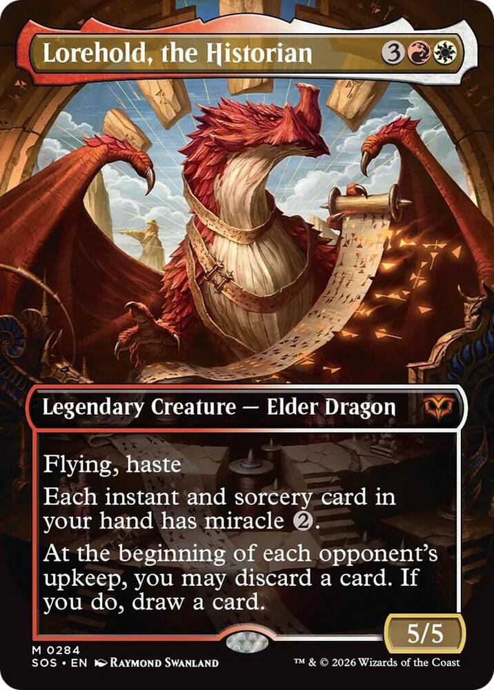 Lorehold, the Historian (Borderless) 284 card from Secrets of Strixhaven